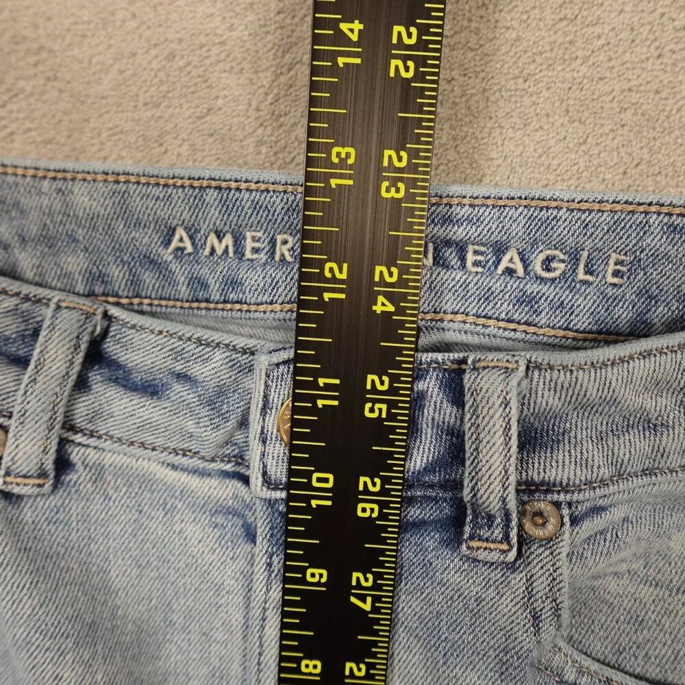 American Eagle Jeans Mom Straight‎ Jean women's 6 blue denim